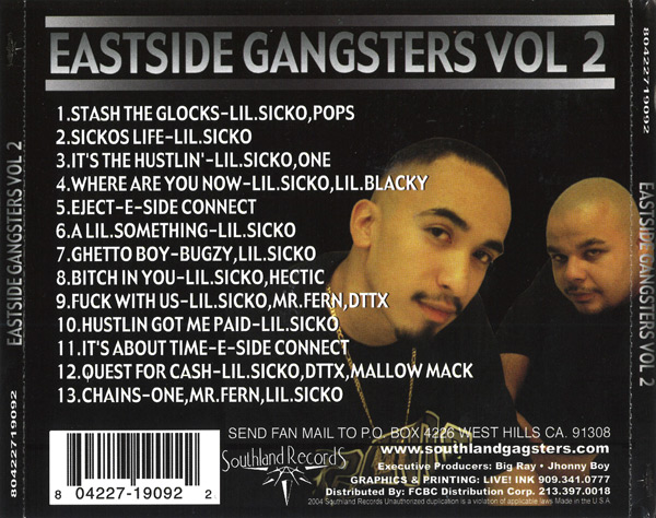 Lil Sicko Presents... East side Gangsters 2 Chicano Rap